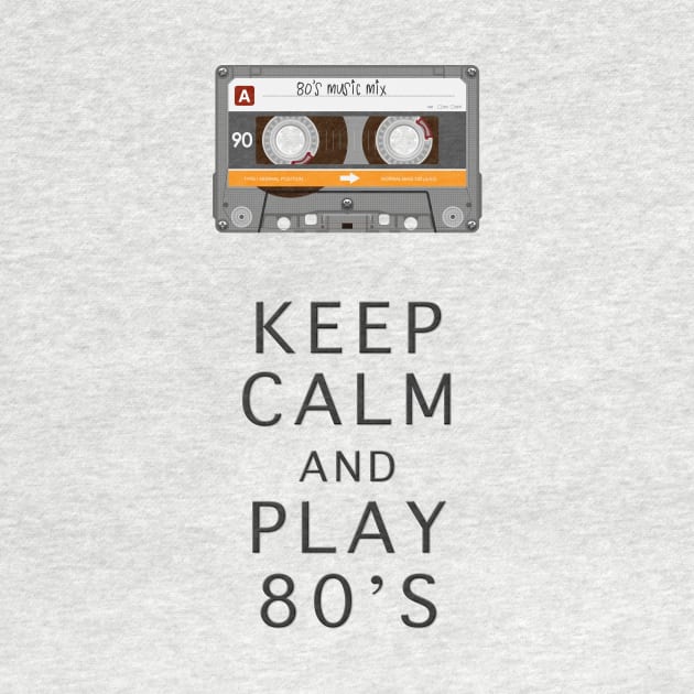 KEEP CALM And Play 80s by Dennson Creative